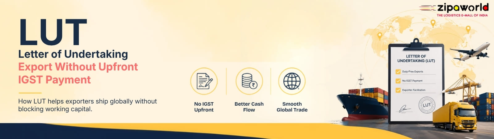 LUT - Letter of Undertaking Export Without Upfront IGST Payment