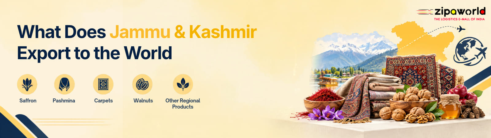 What Does Jammu & Kashmir Export to the World? Saffron, Pashmina, Carpets, Walnuts and More